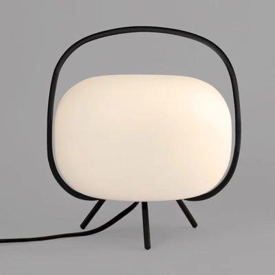 China Modern Nordic White Restaurant Decorative Design Simple Modern Hotel Bed Side Dining Table Desk Light Glass Ball Table Lamp Living Room Light for sale