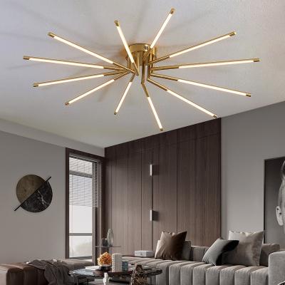 China Decorative Modern Design Ceiling Lamp Decorative Modern Design LED Ceiling Lamp Bedroom Living Room Bedroom Foyer Branch Tube Chandelier Magnetic Black Light for sale