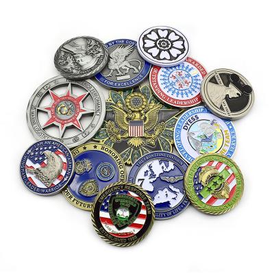 China Wholesale Cheap Custom Europe New Products Gold Metal Enamel Souvenir Coin Us Challenge Coins Craft for sale