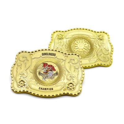 China Europe High Quality Custom Types Western Zinc Alloy Gold 40Mm 50Mm Large Metal Belt Buckles For Men for sale