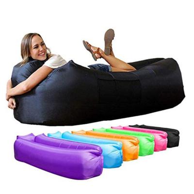 China Portable Air Sofa Hammock Couch Instant Pancake Style Inflatable Sofa In A Pocket Lounger Anti-Air Leakage Waterproof Relaxation for sale