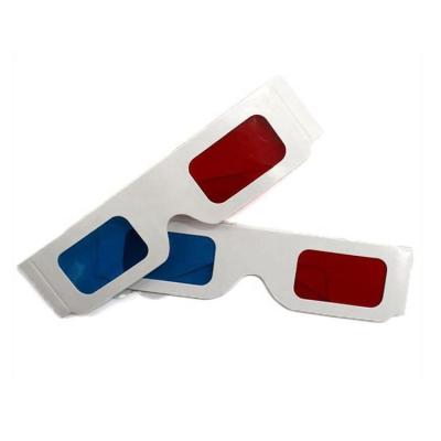 China Betoyy Logo Red Blue Paper 3D Glasses 3D Movie/3D Games/Anaglyph Custom Watching Glasses For TV Viewing for sale