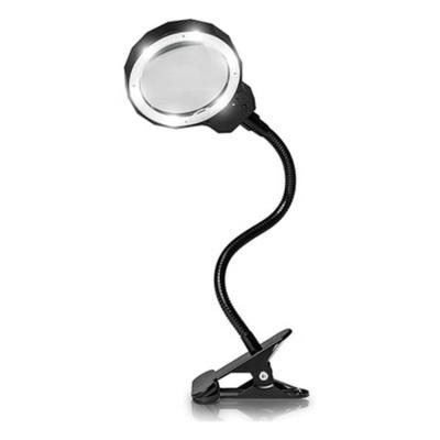 China Newest USB Charging 3X Magnifying Magnifying Lamp Rechargeable with Metal Clamp - Illuminate, 3 Adjustable Light Settings &detachable Aluminum Handle for sale