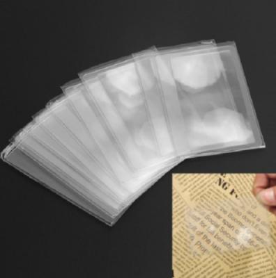 China Reading Newspaper Fresnel Lens Credit Card Size Magnifier Wholesale Magnifying Glasses For Reading Newspaper for sale