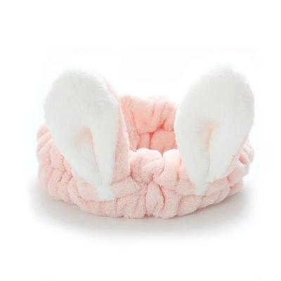 China Cute Cat Ears Headband Cosmetic Makeup Headband Lovely Spa Decoration Bath Shower Hair Band Girls Hair Band for sale