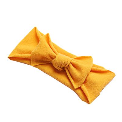 China 2021 Soft Bowknot Headband Infant Princess Headband Baby Girl Kids Elastic Headband Accessories for sale