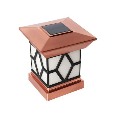 China Outdoor ABS Solar Fence Post Lights Wall Mount Decorative Deck Lighting Led Light For Garden for sale