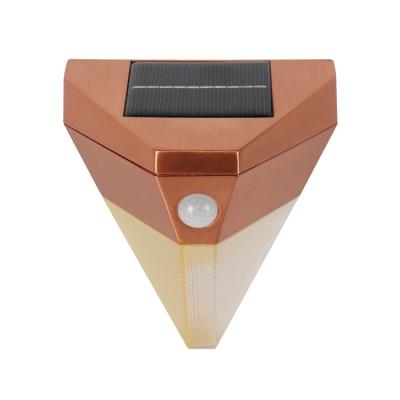 China Anti-UV Modern Night Lights Garden Outside Led Fence Garden Solar Decorative Led Wall Lights For Outdoor for sale