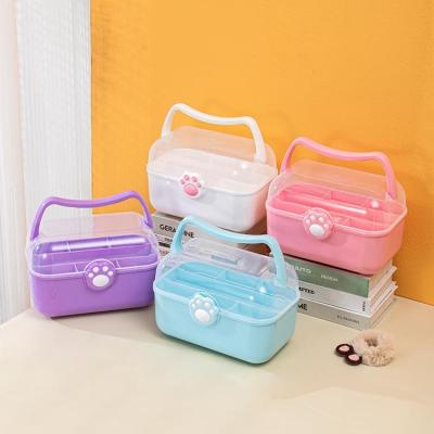 China Modern Home children's emergency storage box container multifunctional white color plastic storage box for sale