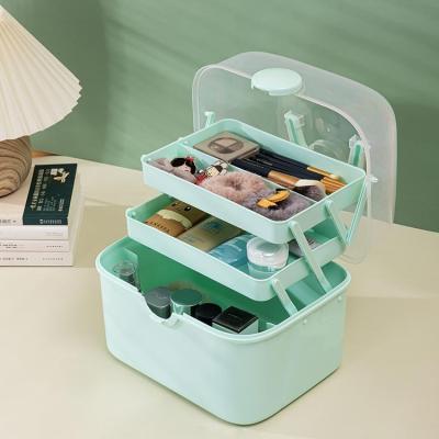 China Modern Cheap Plastic Multilayer Pp Plastic Art Supplies Storage Toolbox With Low Price for sale