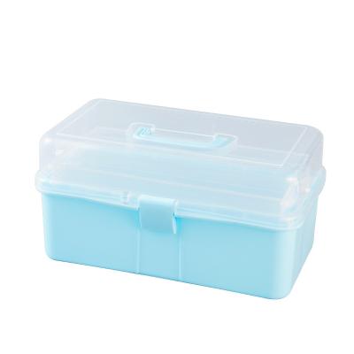 China Sustainable Multi-Layers Large Capacity Medicine Art Supplies Storage Box With Handle And Lid for sale