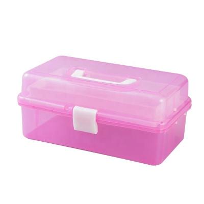 China Sustainable Multifunctional Plastic Art Supplies Storage Case For Storing Stationery And Cosmetics And Tool Accessories for sale