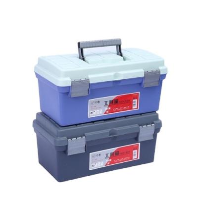 China Sustainable Double layers plastic tool box manicure tool case good price tool storage box for sale