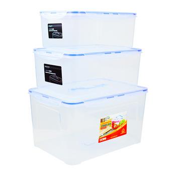 China Freshness Preservation Luxury design Transparent refrigerator  kitchen plastic storage  box with lid fruit fresh  keeper plastic food storage  box for sale