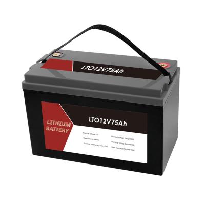 China 12V 75Ah LTO-batterijpakket voor marine RV-toepassingen met 12mΩ weerstand Te koop