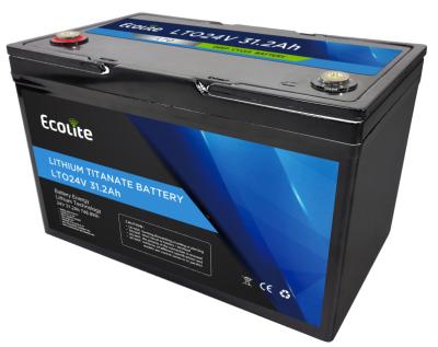 China Ecolite LTO24-30 24V 31,2Ah Lithium-Titanat-Batteriepaket 748,8Wh Energie zu verkaufen