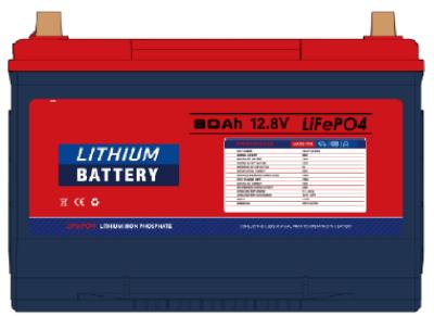 Chine Longue durée de vie La batterie de démarrage LiFePO4 LFP 12,8V 80Ah au lithium fer phosphate à vendre