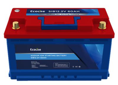 China Ecolite Low self discharge LFP 12.2V 60Ah Sodium ion Starting Battery zu verkaufen