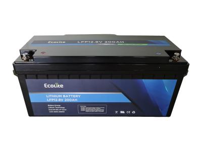 Китай Ecolite 4000+Deep Cycle LifePO4 Литийная батарея с BMS 12,8V 200Ah LFP аккумулятор продается