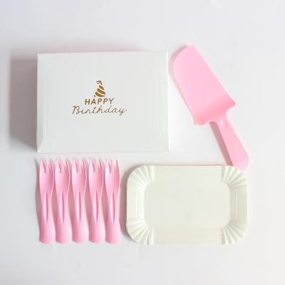 China Birthday Party Disposable Eco - Friendly Tableware Set Disposable Tableware Set for sale