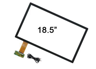 China 18,5-inch USB GG-aanraakscherm Capacitief multi-aanraakpaneel met voorglas Te koop