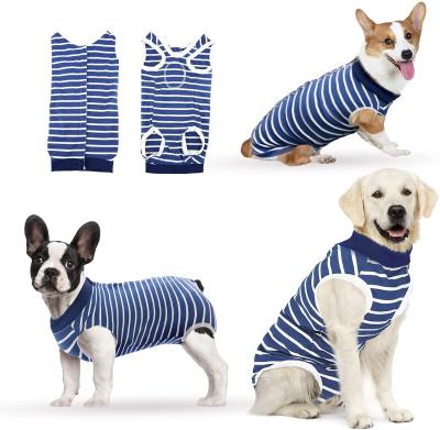 China Stocked Recovery Suit For Dogs After Surgery Recovery Shirt Vest Cone E-Collar Alternative Abdominal Injury Anti-lick for sale