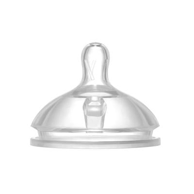 China Bpa Free Transparent Medium Flow Wide Neck Mount Baby Bottle Feeding Nipples for sale