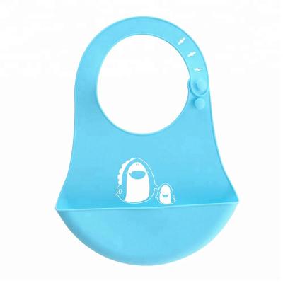 China Cute Soft BPA Free Waterproof Unisex Easy Clean Infant Bandana Silicone Baby Bibs for Babies and Toddlers for sale