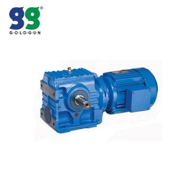 China Hotels Shanghai Goldgun S Series Worm Helical Bevel Gearboxes for sale