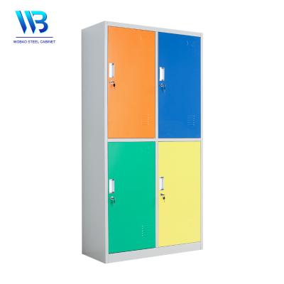 China Hot Sale 4 Doors Customized Filing Cabinet Factory Administrative Staff Worker Metal Steel Storage Lockers Cabinet for sale