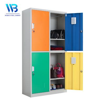 China Filing Cabinet 4 Door Design Staff and Worker School Clothes Storage Cabinet Locker New for sale