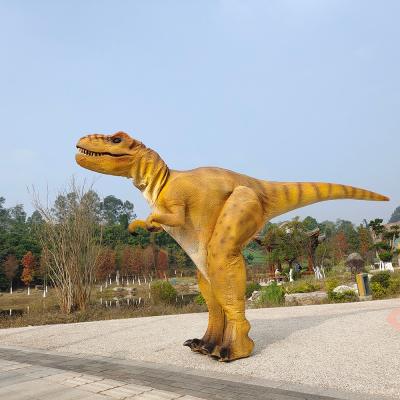 China Gele volwassen dinosaurus kostuum realistische menselijke controle voor Dino World Te koop