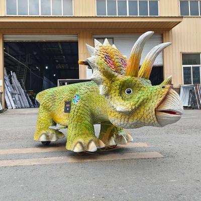 China Children's Electric Dinosaur Ride Dinosaur Animatronic Ride Remote Start for sale