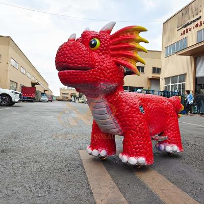 China Op maat gemaakte Dinosaurus elektrische scooter, Robotic Kiddie elektrische dieren scooter Te koop