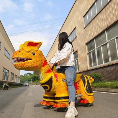 China Amusement Park Dinosaur Electric Scooter , Shopping Mall Electric Dinosaur Ride On for sale