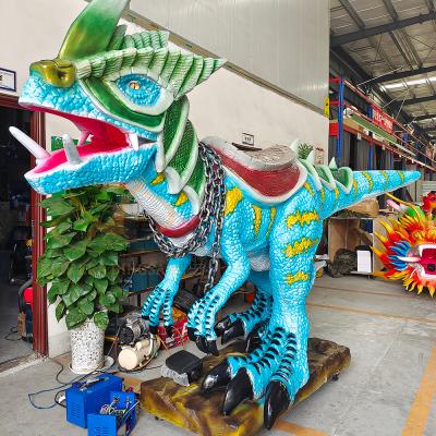 Chine Dino animé, modèle de dinosaure bleu réaliste. à vendre