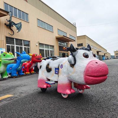 Cina Ride elettrico per bambini su una mucca 350W Animatronic Simulato animale in vendita