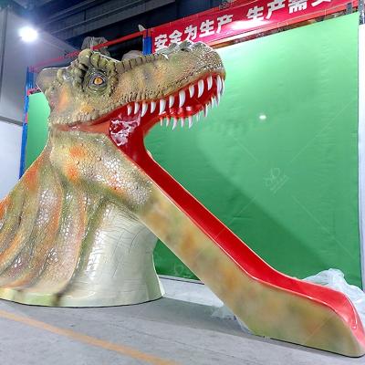 Cina Animatronic Realistic Dinosaur Slide Per Dino World / Parco di divertimenti in vendita