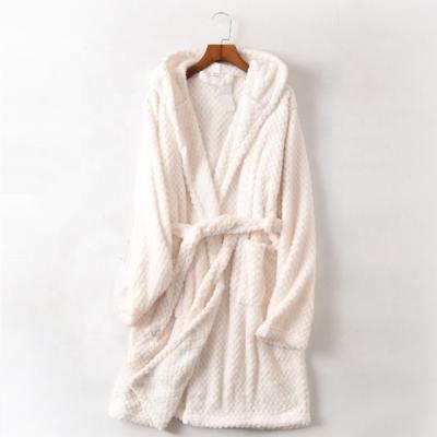 China Breathable Women's Fleece Coral Bathrobe Made In China Ladies Robe Sets Women Night Robe Nightgown for sale