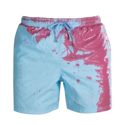 China Anti-Wrinkle Beach Shorts Men Magic Color Changing Swimming Shorts Swimwear Shorts Quick Dry for sale