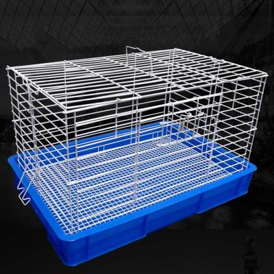 China Convenient Indoor Commercial Welded Wire Mesh Meat Rabbit Breeding Farming Cage Industrial Sale For Rabbit for sale