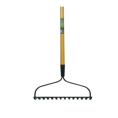 China 1in garden rake 8ins steel powder rake twist rake flat head uses rake in agriculture for sale