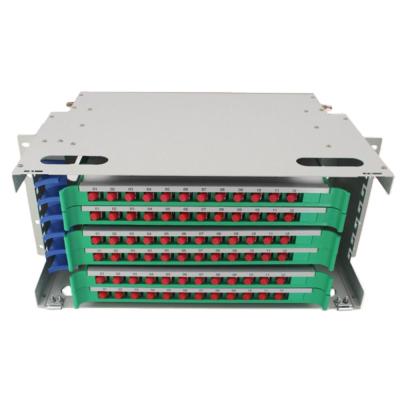 China Fiber Optic Cable 72 Core 19 Inch Rack Optical Fiber Distribution Frame ODF-A-72 for sale