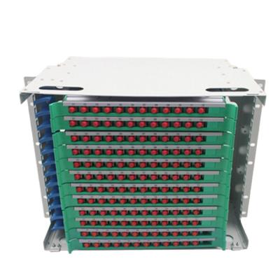 China Fiber Optic Cable 144 Core 19 Inch Rack Optical Fiber Distribution Frame ODF-A-144 for sale