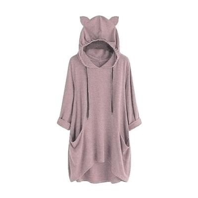 China Breathable Interesting Buy Ladies Solid Color Winter Hoodies Women With Pocket for sale