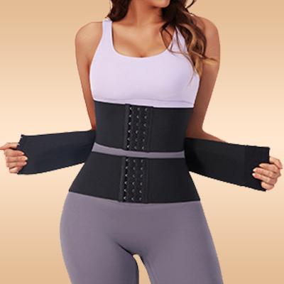 China Women Fajas Girdles Breathable Slim Stomach Corset Elastic Women Gather Around Tummy Wrap Waist Trainer Spandex Trimmer Belt Shaper for sale