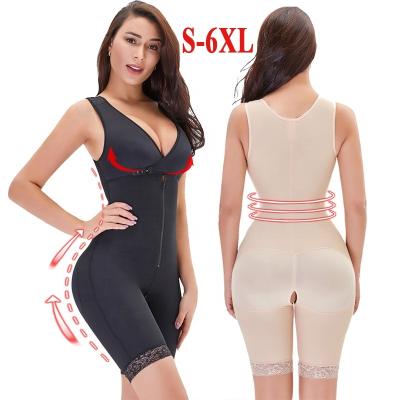 China Colombian Bodysuit Antibacterial Mujer Slimming Girdles Fajas Modeladoras Zipper Plus Sized Body Shapewear Girdle Thigh Waist Trainer Corset for sale