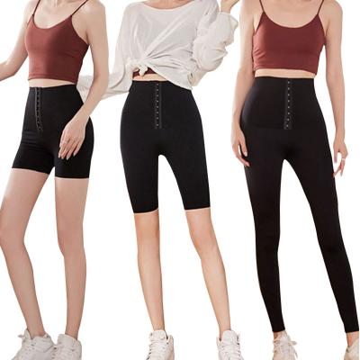 China 2022 Breathable Wholesale High Elasticity Spandex Thigh Belly Fitness And Yoga Wear Women Pants High Waist Trainer Leggings for sale