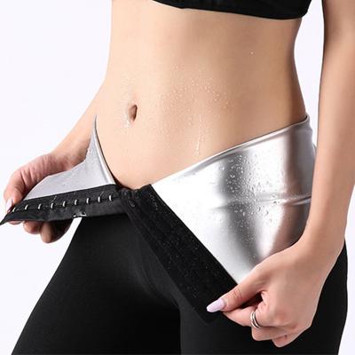 China Dropship Logo Woman Leggins Con Fajas Breathable Custom Sauna Pants Shaper Belt Plus Size Waist Corset Waist Trainer Leggings Shorts for sale