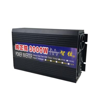 China ZHIXIAN Home Appliance 12v 24v to 220v 3000w Charge Controller Inverter Solar Off-Grid Inverters for sale